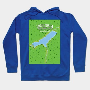 Loch Tulla Scotland map Art Print Hoodie